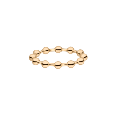 Sphere bead ring gold - 18K Recycled Gold Bead Ring - The Future Rocks - 1