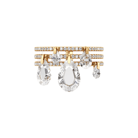 Tear multi drop statement ring - The Future Rocks