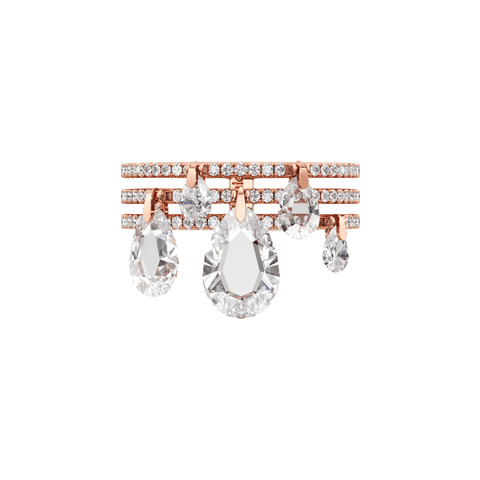 Tear multi drop statement ring - The Future Rocks