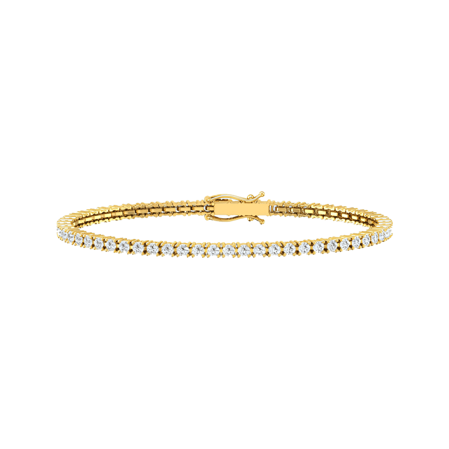 Tennis bracelet - 18K Gold Diamond Tennis Bracelet - The Future Rocks - 3