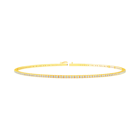  Tennis bracelet - 18K Gold Lab-Grown Diamond Tennis Bracelet -  The Future Rocks  -    1 