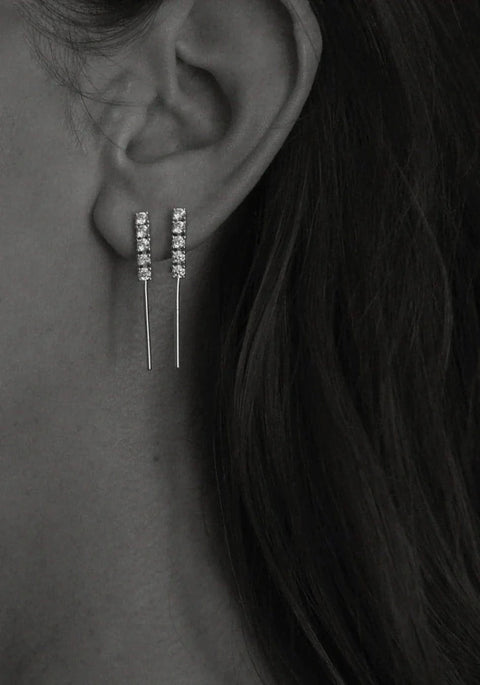 Tennis drop earrings - The Future Rocks