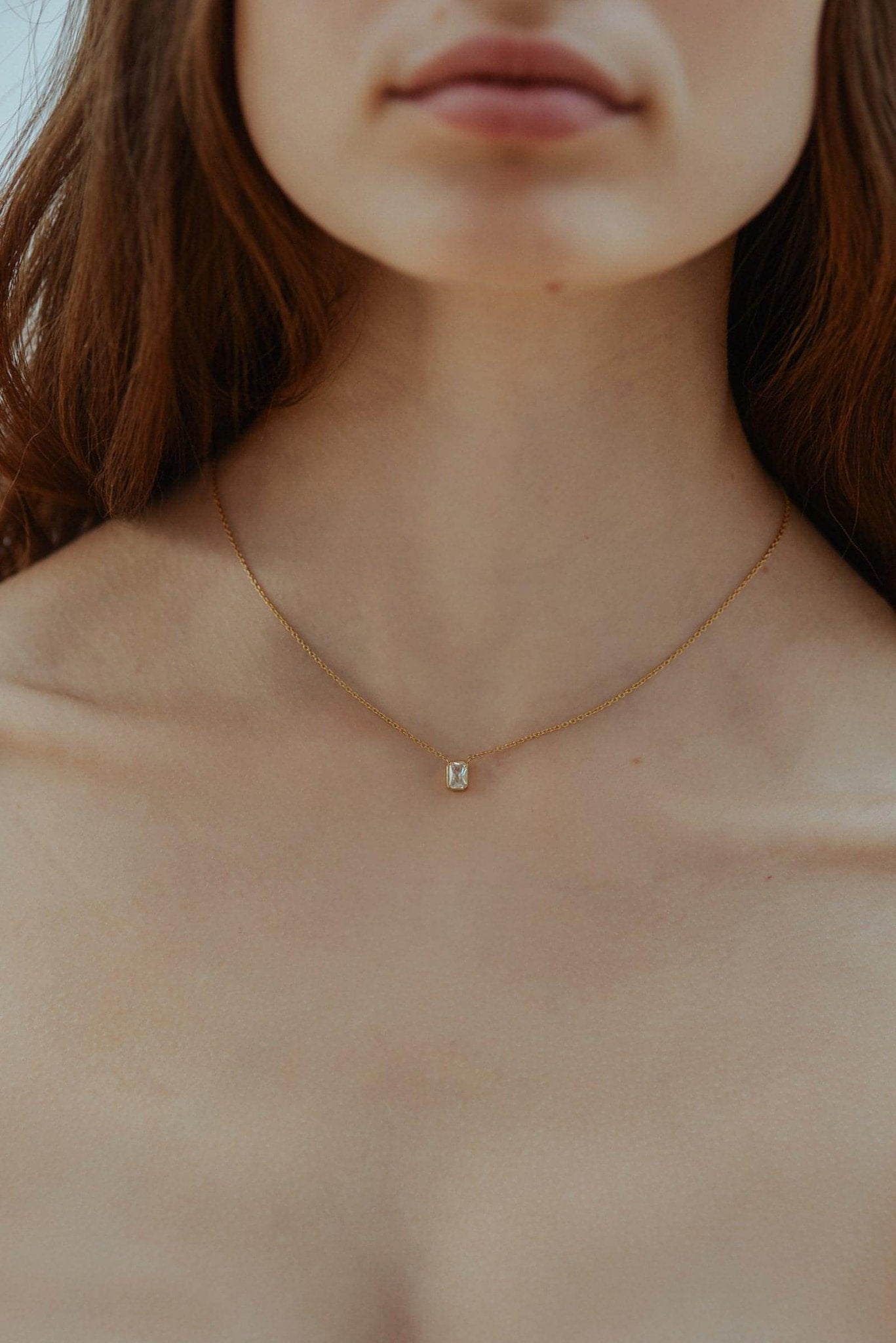 Thea solitaire necklace - Thea solitaire necklace - The Future Rocks - 2