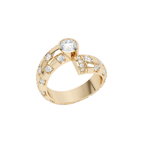Toi et moi checkerboard brilliant ring - Toi et moi checkerboard brilliant ring -  The Future Rocks -    1