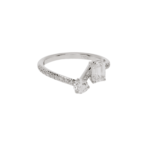 Toi+Moi pavée ring II - Toi+Moi pavée ring II -  The Future Rocks -    1