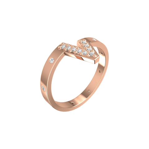 V Pave Ring - The Future Rocks