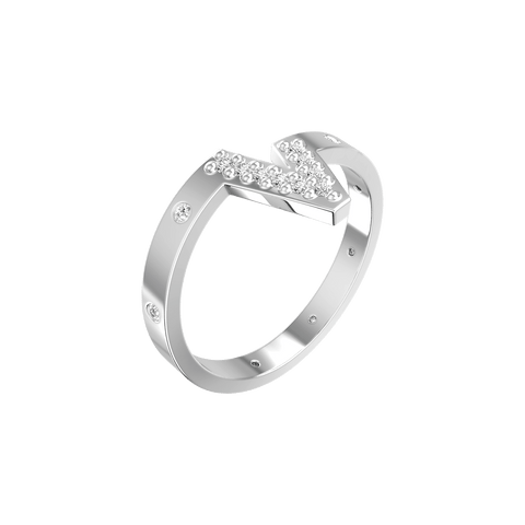 V Pave Ring - The Future Rocks