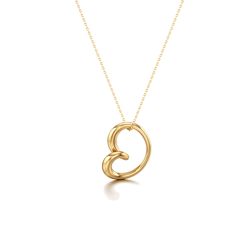 Whirlwind gold pendant - The Future Rocks