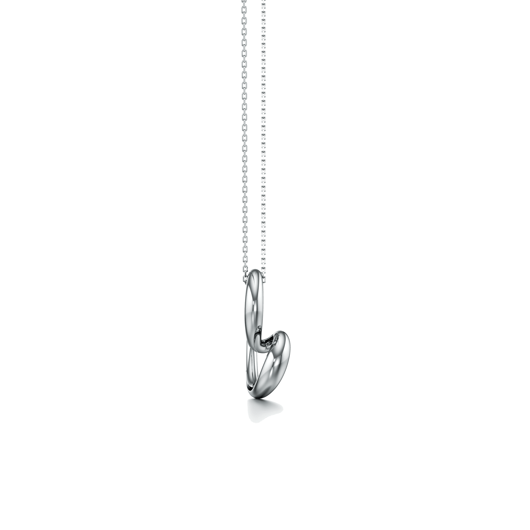 Whirlwind gold pendant - 18K Recycled Gold Pendant Heart Necklace - The Future Rocks - 6