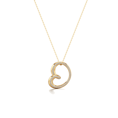 Whirlwind semi pavé pendant - The Future Rocks