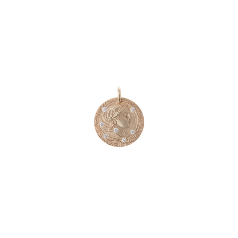Artemis gold coins pendant