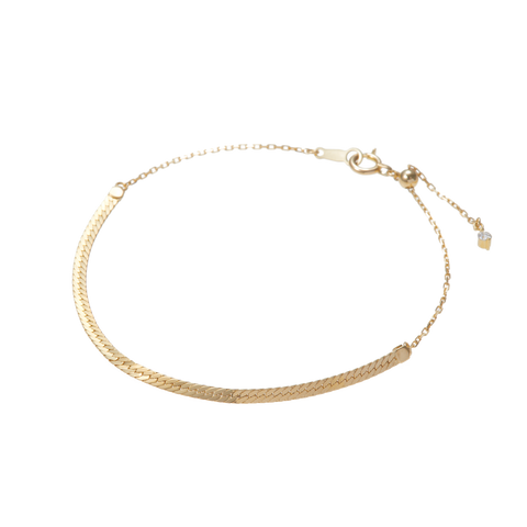 Herringbone chain bracelet
