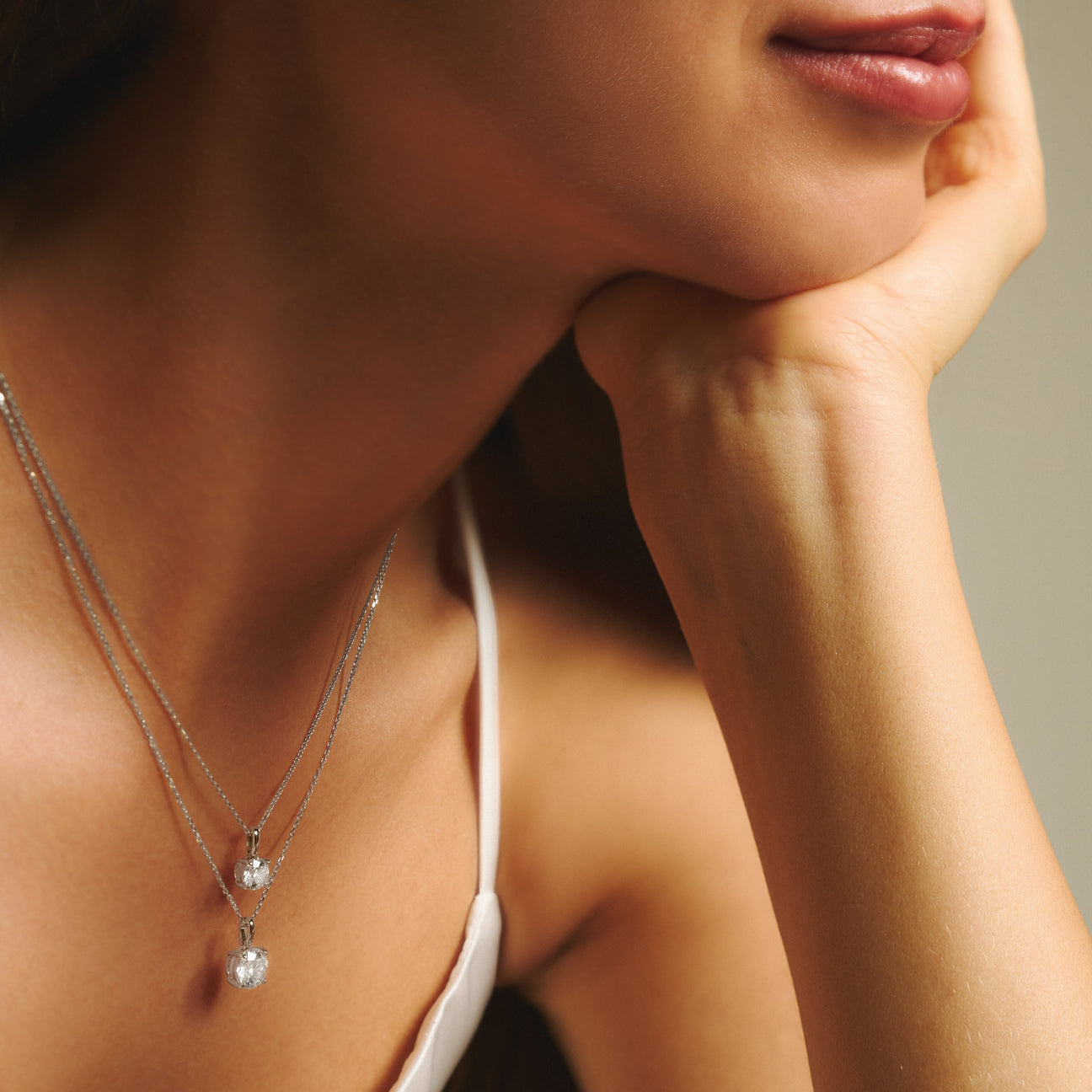  Luna solitaire bale necklace 2ct - Luna solitaire bale necklace 2ct -  The Future Rocks -    4 