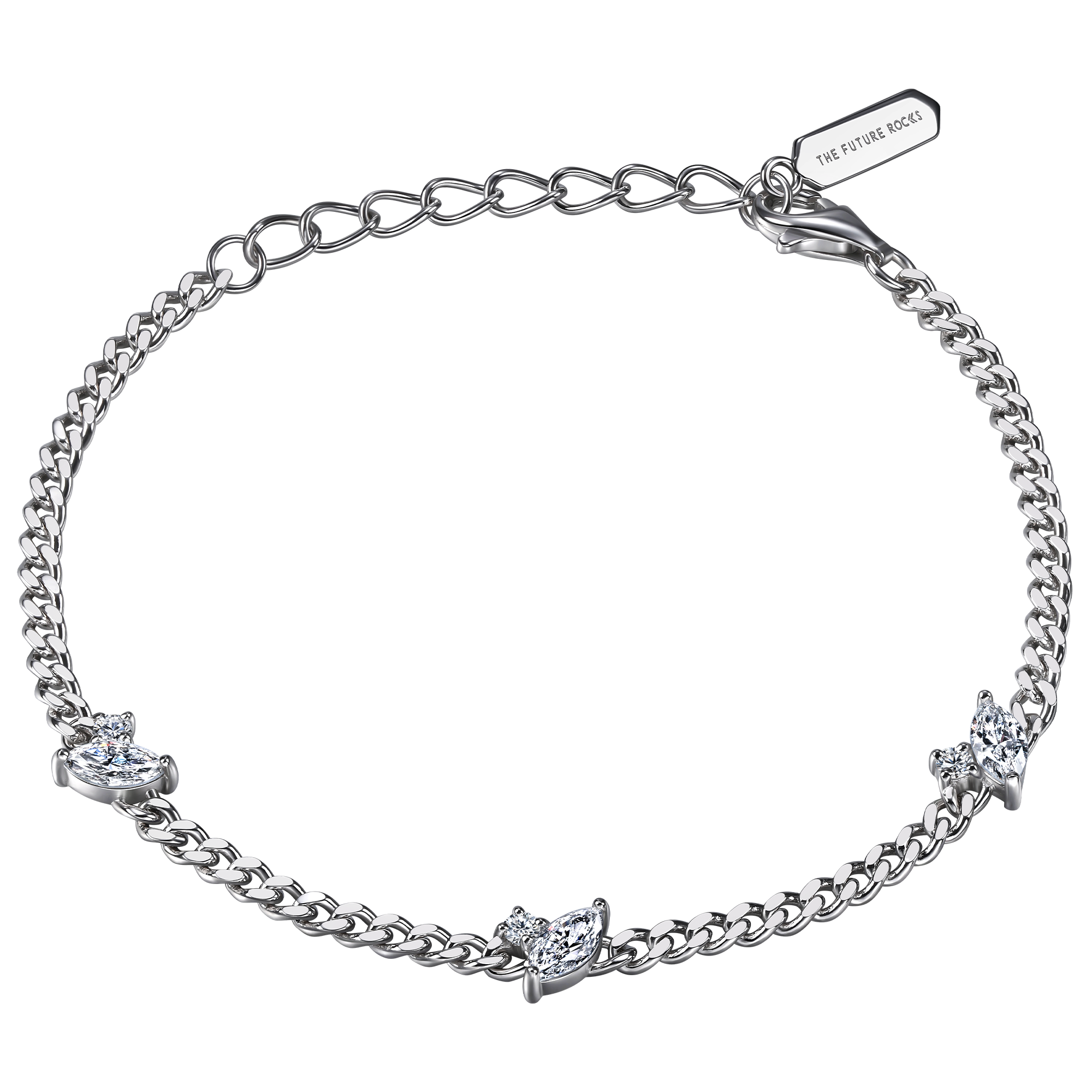  Clara curb-link bracelet - Clara curb-link bracelet -  The Future Rocks -    4 