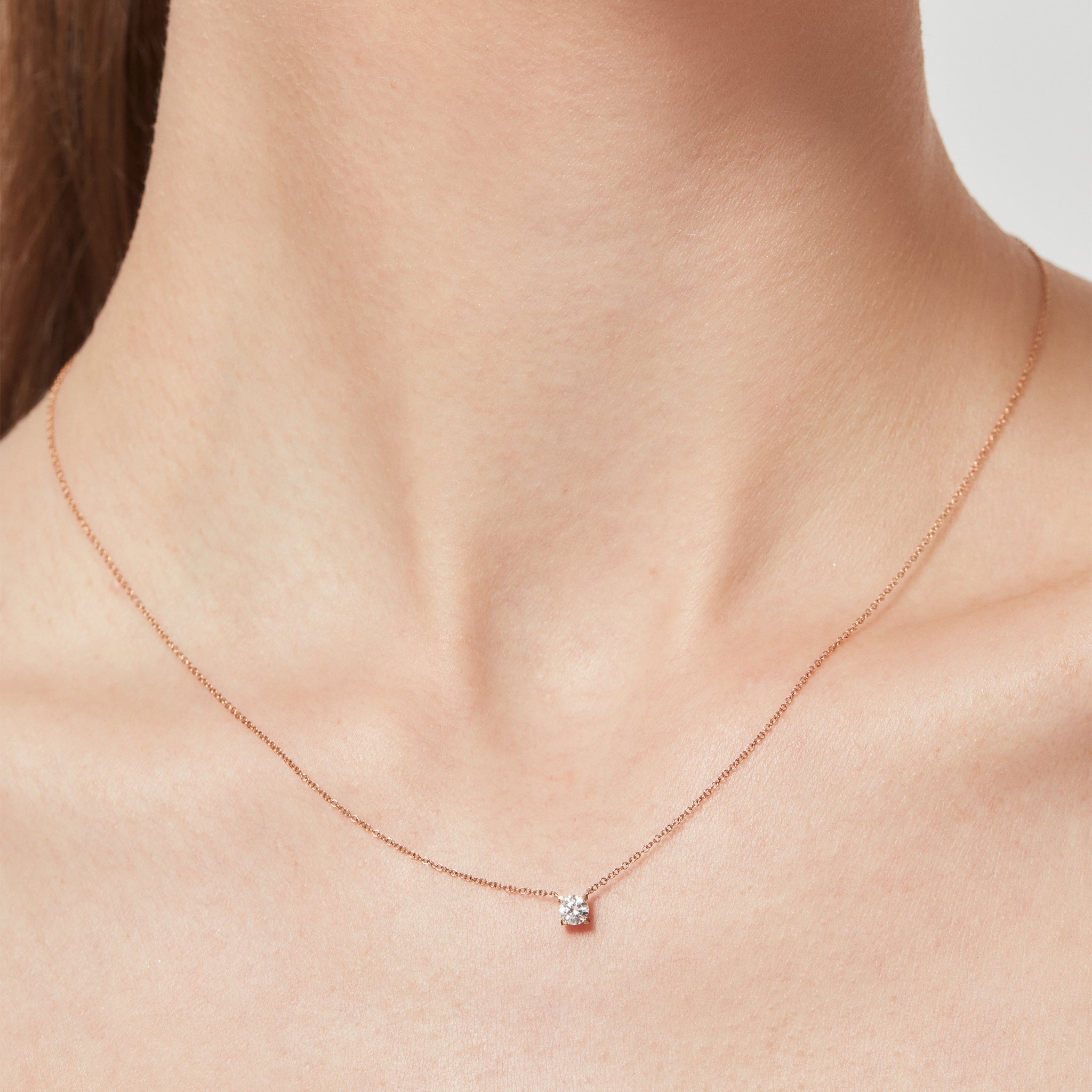  Luna solitaire necklace 0.2ct/ 0.3ct - Luna solitaire necklace 0.2ct/ 0.3ct -  The Future Rocks -    2 