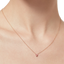 Venus pink solitaire necklace