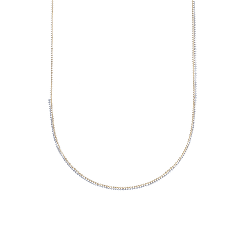 Pixel double chain necklace