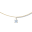 Pixel 0.23ct round chain necklace