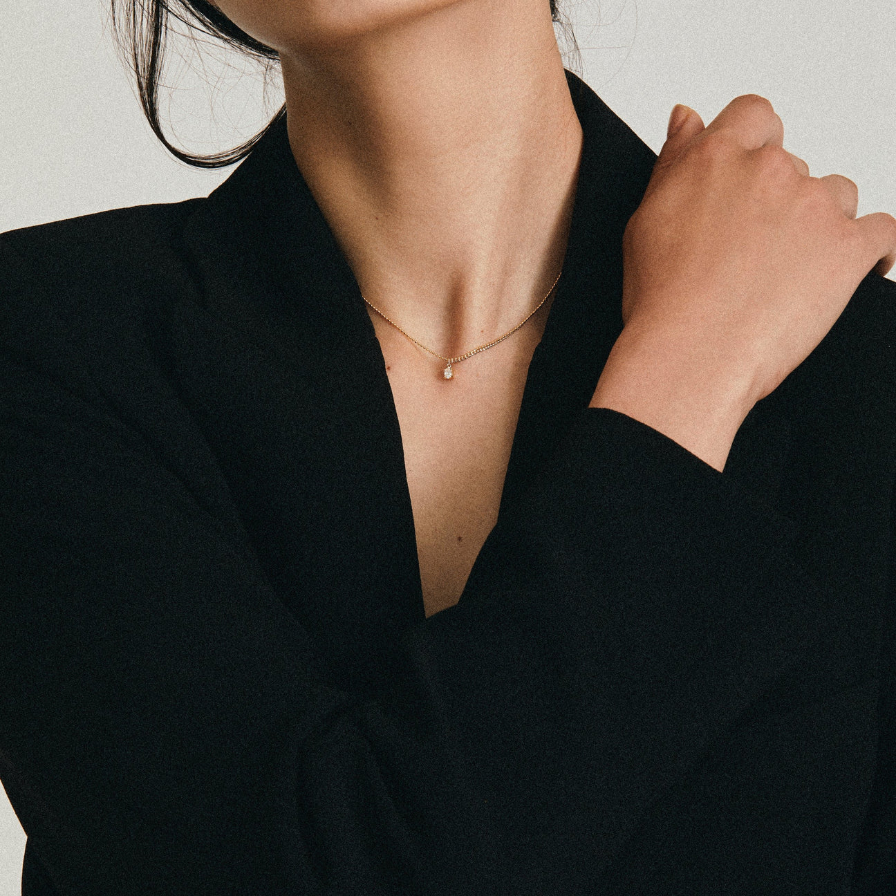  Pixel 0.15ct oval chain necklace - Pixel 0.15ct oval chain necklace -  The Future Rocks -    2 