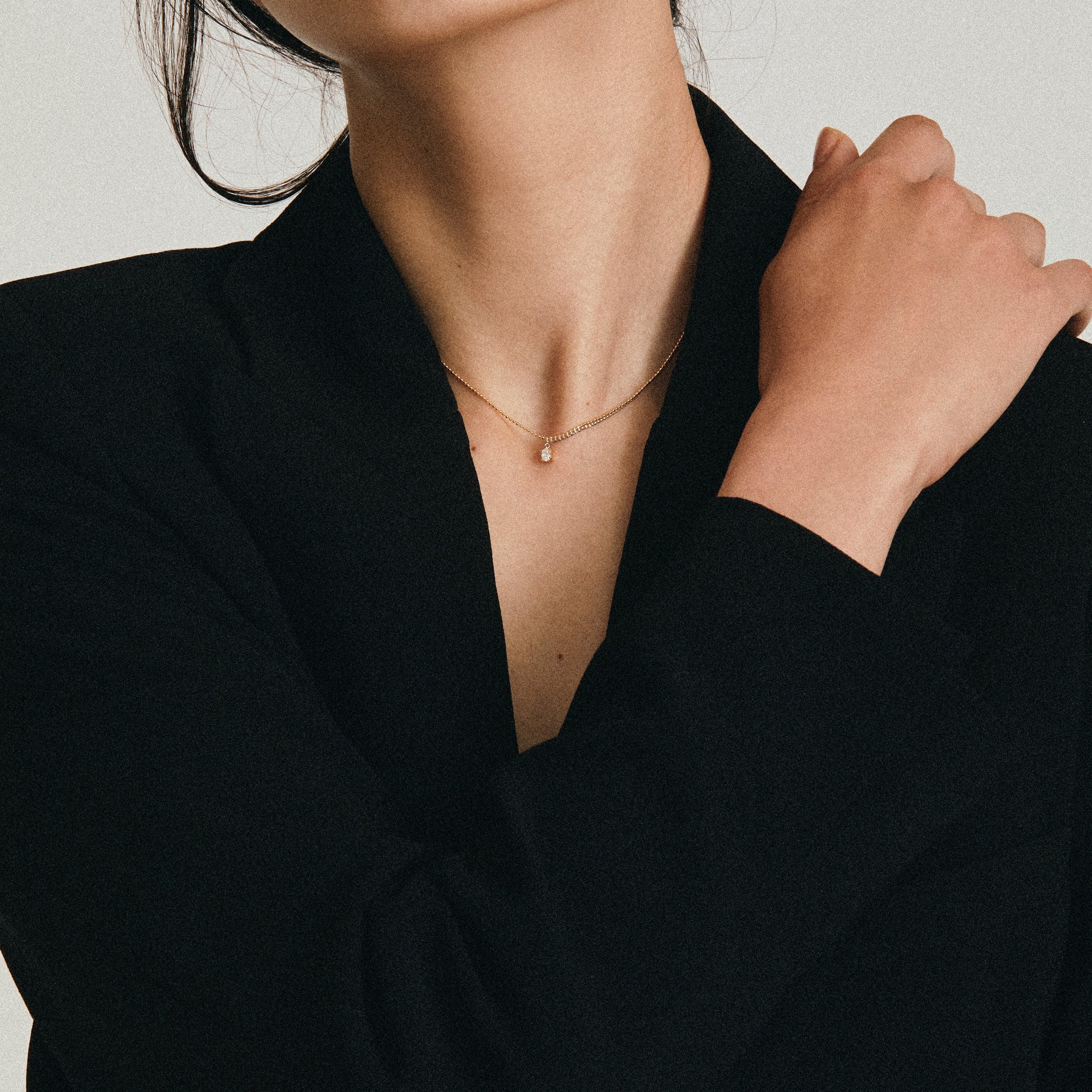  Pixel 0.15ct oval chain necklace - Pixel 0.15ct oval chain necklace -  The Future Rocks -    2 