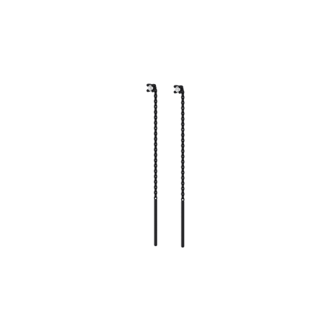  Black mini drop earrings - Black mini drop earrings -  The Future Rocks  -    2 