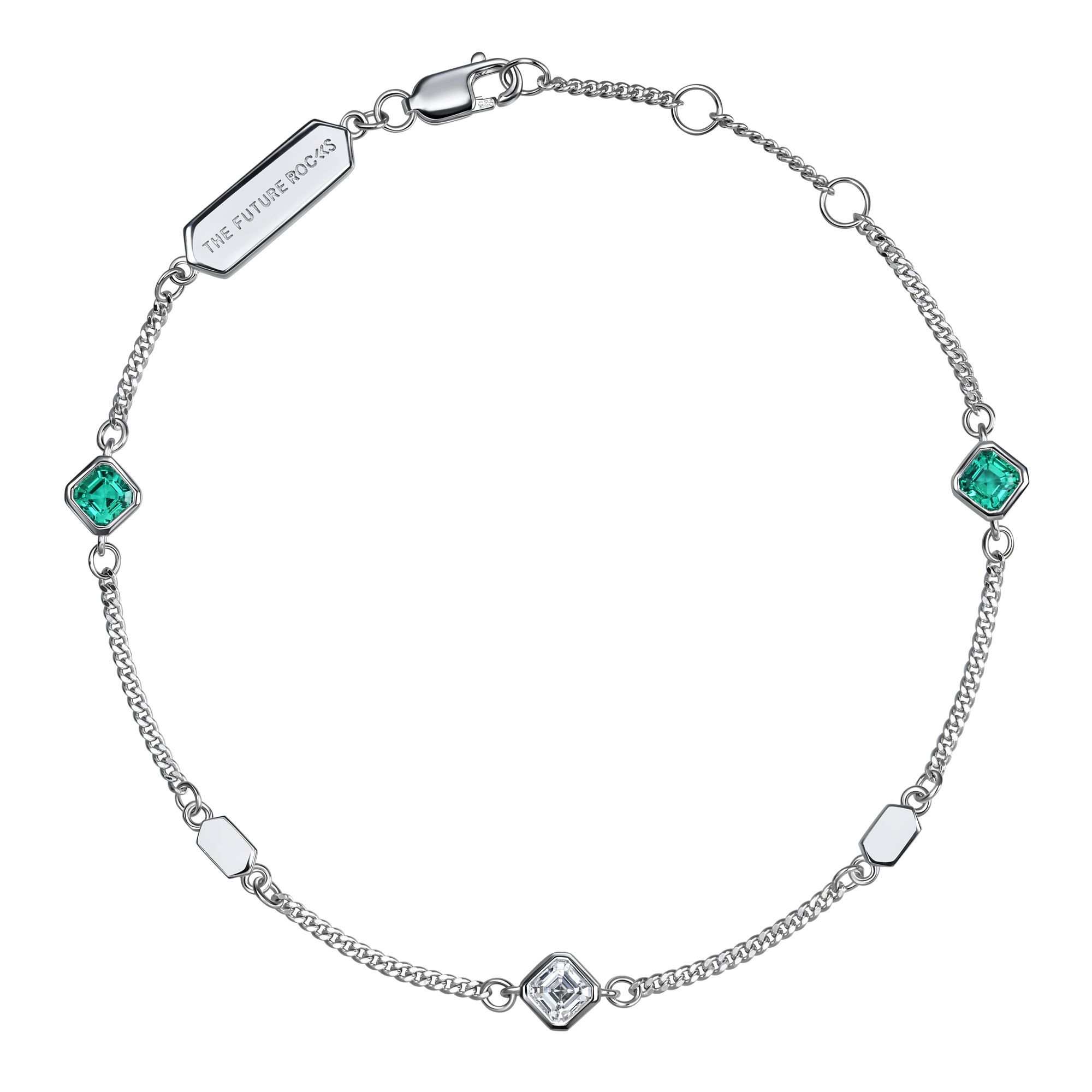 Nova asscher beaded bracelet - Nova asscher beaded bracelet -  The Future Rocks -    1