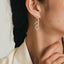 Kihei design cut triple earrings