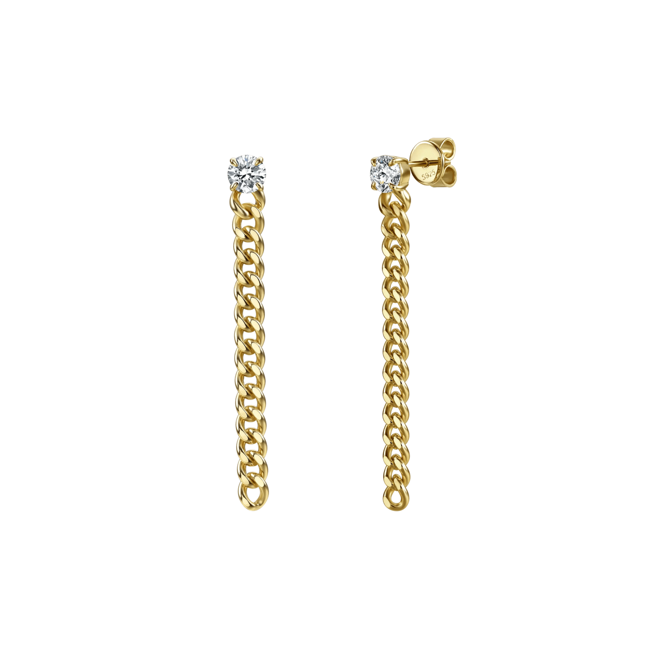  Ami round curb-link earrings 1ct - Ami round curb-link earrings 1ct -  The Future Rocks -    1 