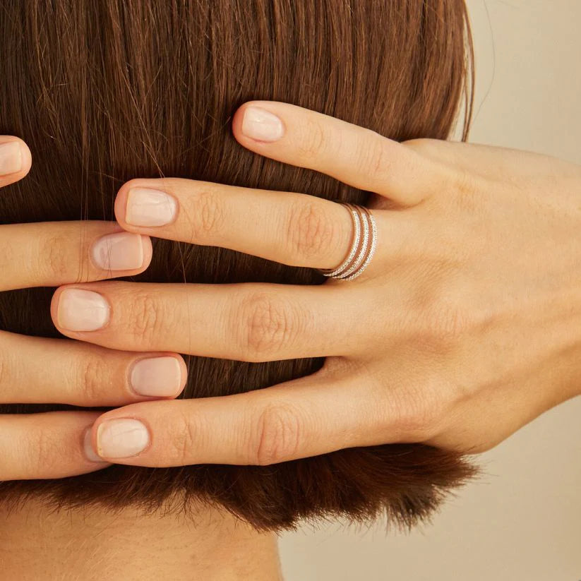  Apoidea pavé ring - Apoidea pavé ring -  The Future Rocks -    2 