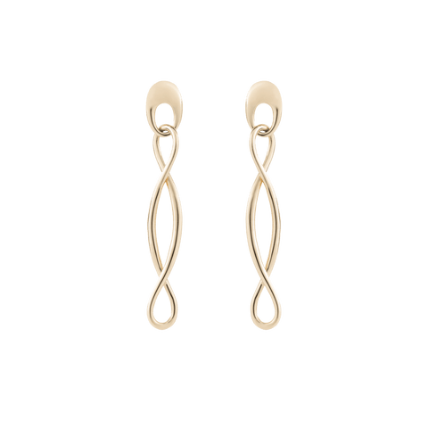  Astra earrings - 14K Recycled Gold Infinity Hoop Earrings -  The Future Rocks  -    1 