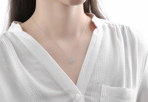  Bubbly necklace II - 14K White Gold Lab-Grown Diamond Bubbly Necklace II -  The Future Rocks  -    2 