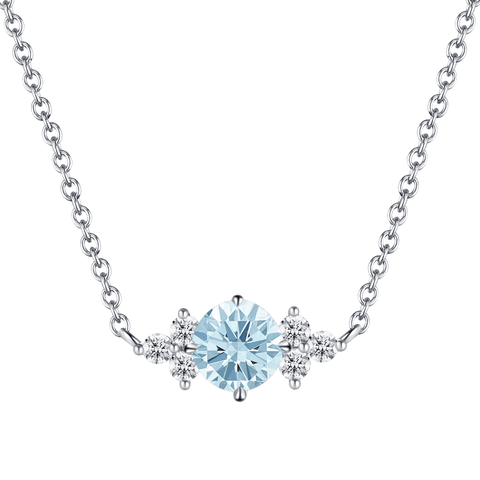  Round blue joy necklace - The Future Rocks x Lightbox Round Blue Diamond Necklace -  The Future Rocks  -    1 