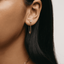  Chuva chain earrings - Lab-Grown Diamond Gold Chain Earrings -  The Future Rocks  -    3 