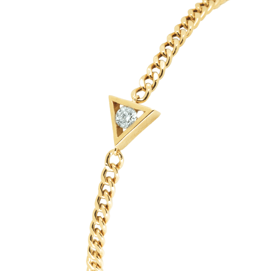  Triangle bracelet - Triangle Diamond Bracelet -  The Future Rocks -    1 