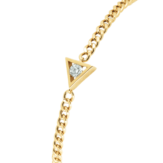  Triangle bracelet - Triangle Diamond Bracelet -  The Future Rocks  -    1 