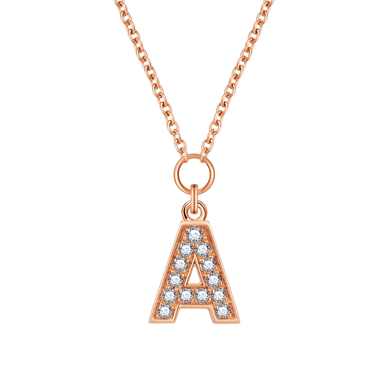  Alphabet LGD pendant necklace - Alphabet Lab-Grown Diamond Pendant Necklace -  The Future Rocks -    1 