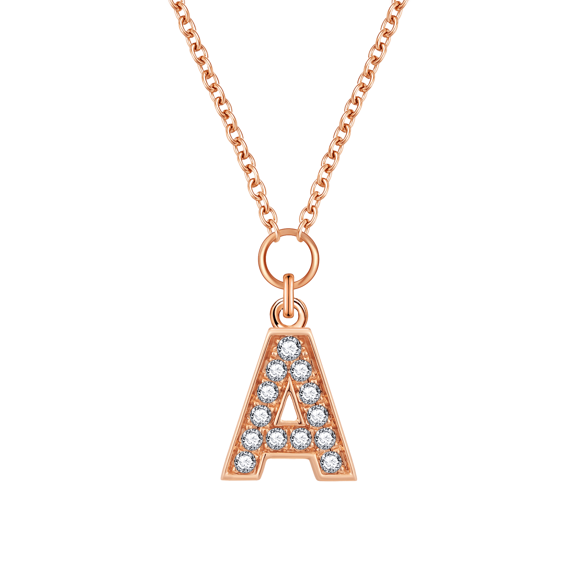  Alphabet LGD pendant necklace - Alphabet Lab-Grown Diamond Pendant Necklace -  The Future Rocks -    1 