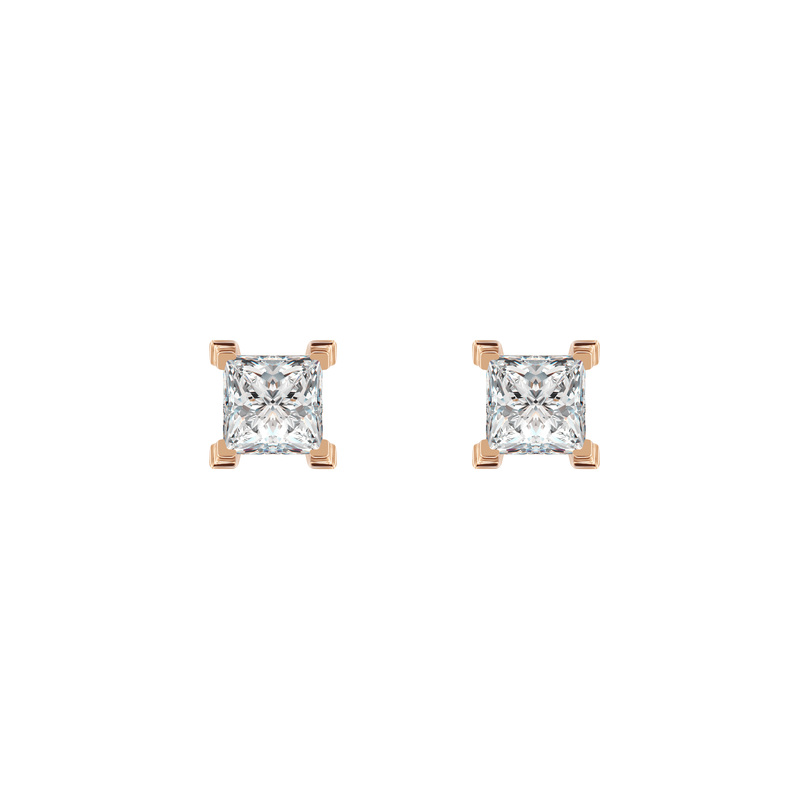  Mercury solitaire earrings 0.4ct - Mercury solitaire earrings 0.4ct -  The Future Rocks -    1 