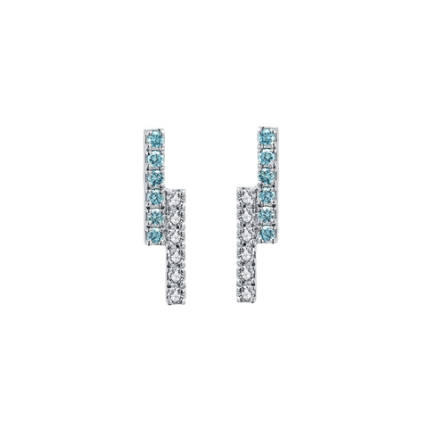  Ballerina blue earrings - Ballerina Blue Diamond Earrings -  The Future Rocks  -    1 