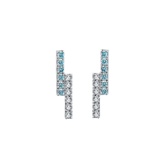  Ballerina blue earrings - Ballerina Blue Diamond Earrings -  The Future Rocks  -    1 