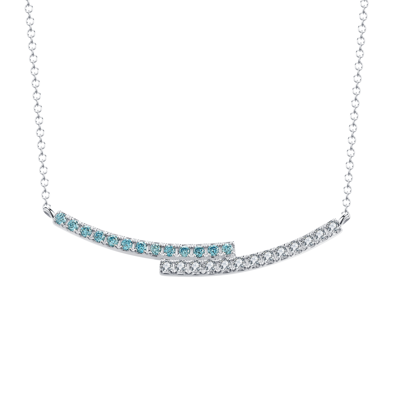  Ballerina blue necklace - Ballerina Blue Diamond Necklace -  The Future Rocks -    1 