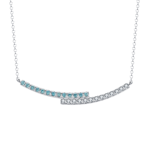  Ballerina blue necklace - Ballerina Blue Diamond Necklace -  The Future Rocks -    1 