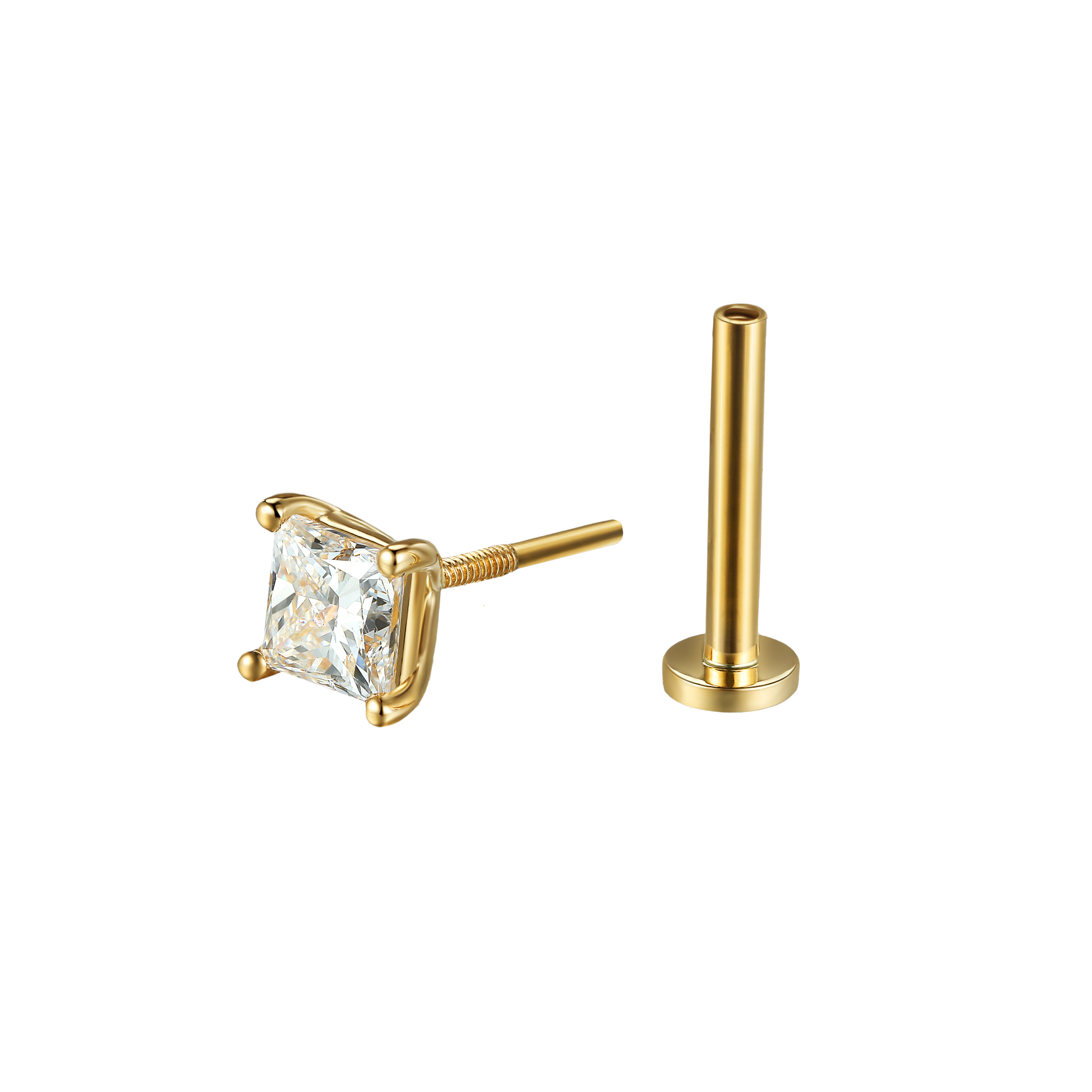  Princess flatback earrings - Princess flatback earrings -  The Future Rocks -    4 