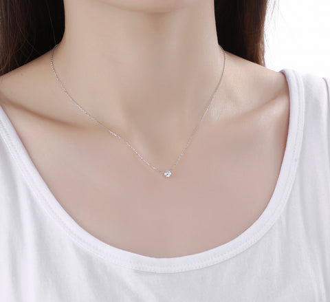 Essentials solitaire necklace - Essentials Lab-Grown Diamond Solitaire Necklace -  The Future Rocks  -    4 