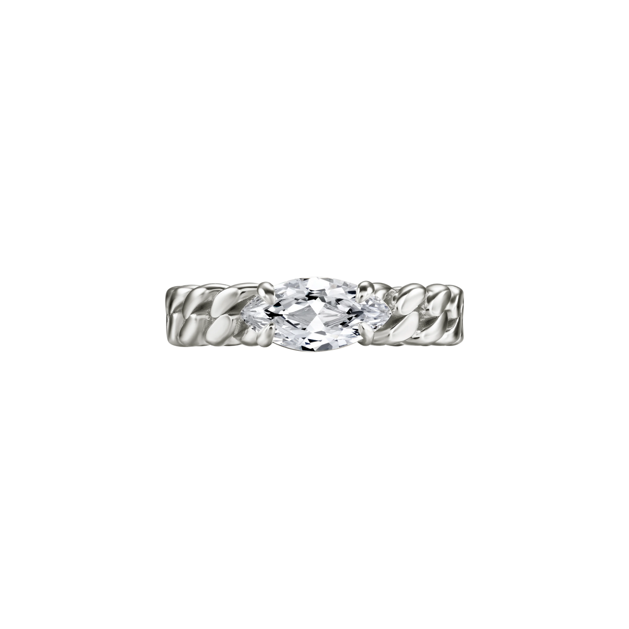  Glory marquise curb-link ring 1ct - Glory marquise curb-link ring 1ct -  The Future Rocks -    5 