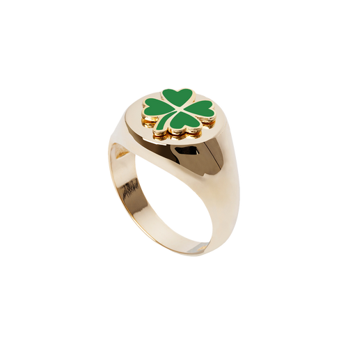  Gold clover ring - Gold Clover Ring -  The Future Rocks -    1 