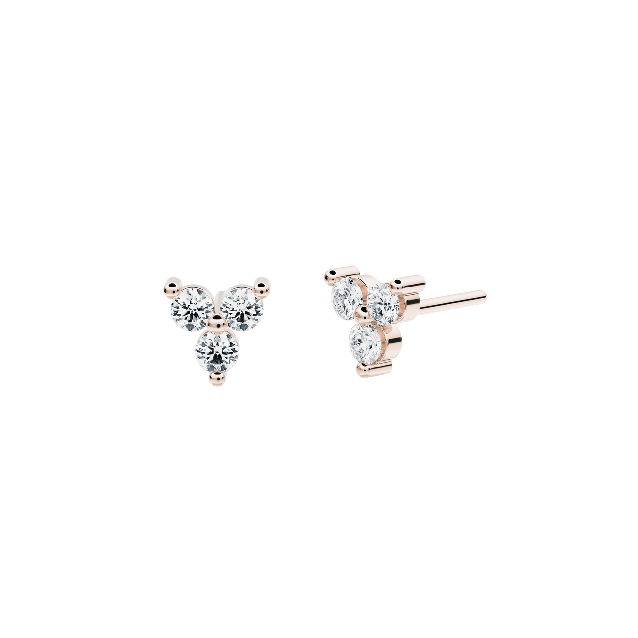  Lerala earrings - Lerala Three Stone Diamond Earrings -  The Future Rocks -    1 