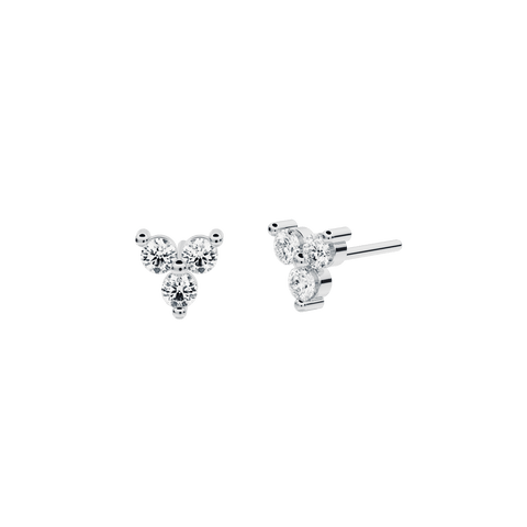  Lerala earrings - Three Stone Lab-Grown Diamond Earrings -  The Future Rocks  -    2 