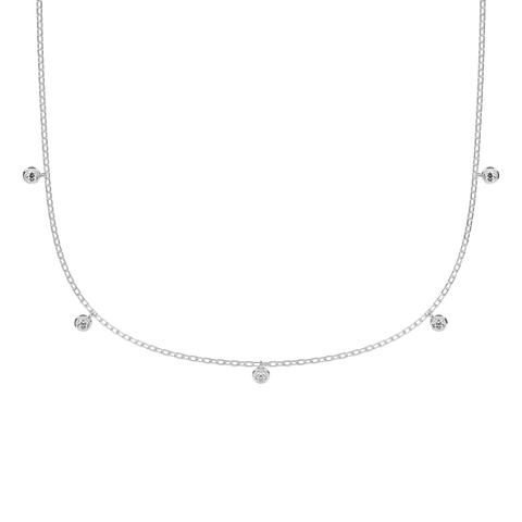  Lyra necklace - Five Stone Diamond Necklace -  The Future Rocks  -    3 