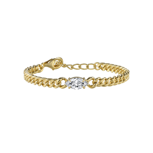  Lara marquise curb-link bracelet 1ct - Lara marquise curb-link bracelet 1ct -  The Future Rocks -    1 